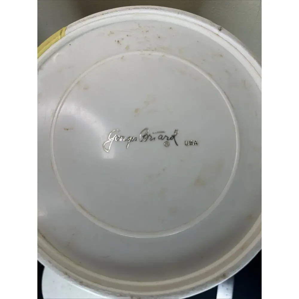 HTF Vintage Pastel 20 Cent MCM Signed‎ Georges Briard Vinyl Champagne Ice Bucket